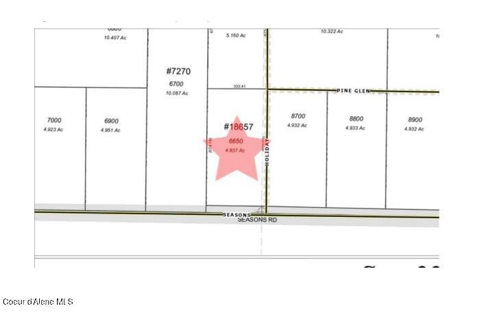 2455 West Seasons Road Athol, ID 83801 - Photo 62 of 62 Platt Seasons map