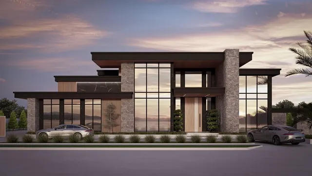 a front view of a house with a porch