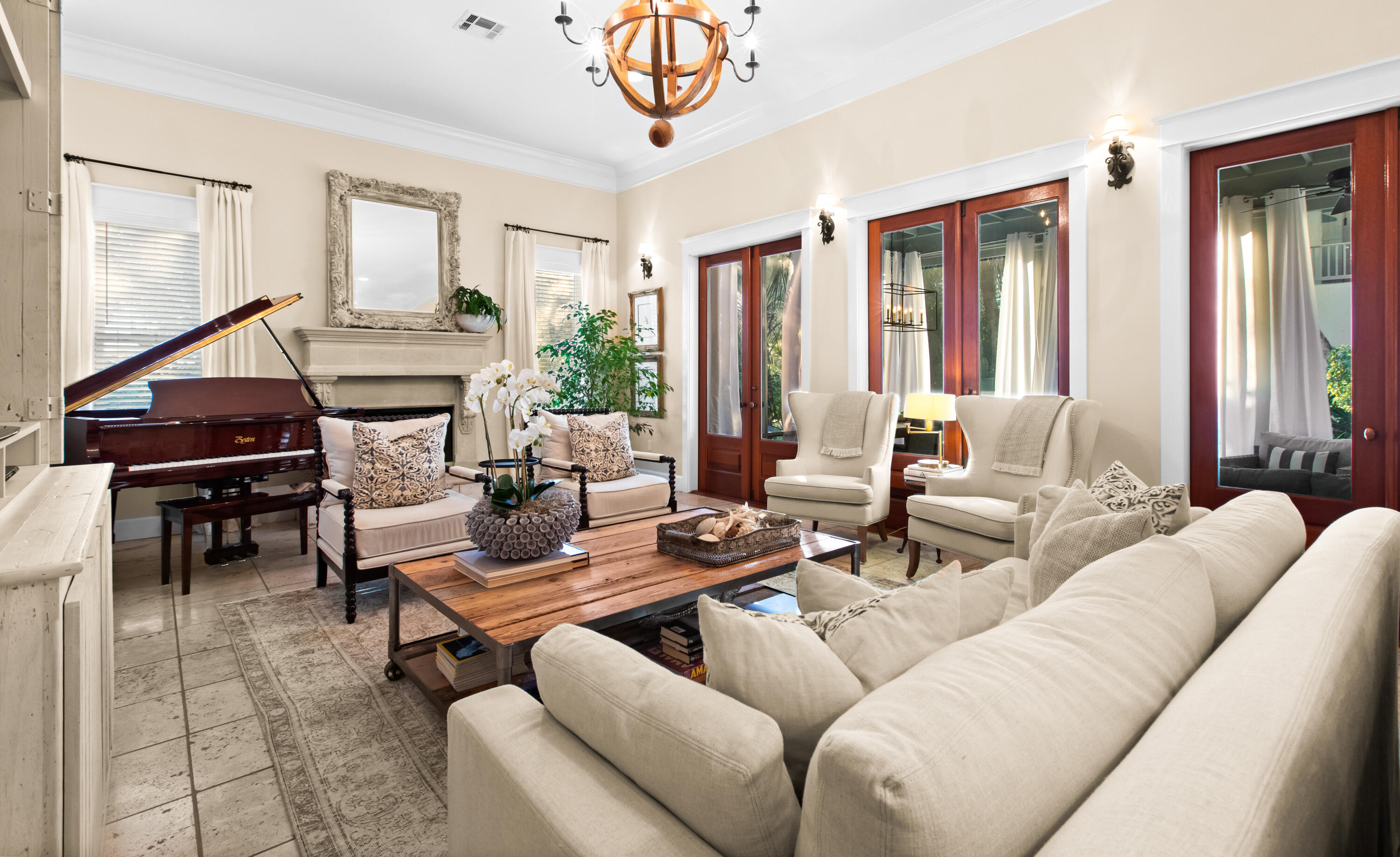 89 Sienna Court Santa Rosa Beach, FL 32459 - Photo 6 of 65 a living room with furniture and a large window