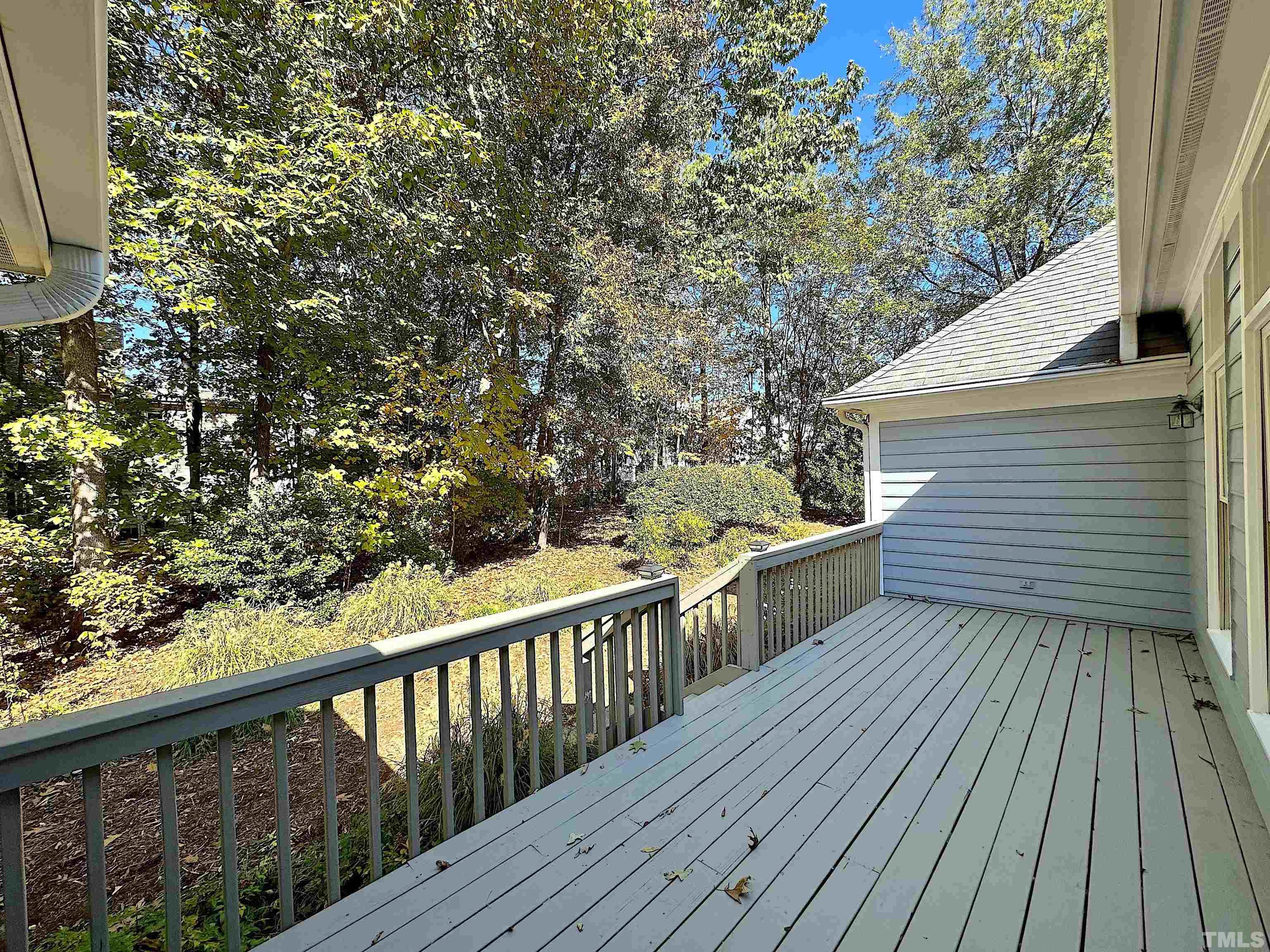 105 Wagon Trail Drive Cary, NC 27513 - Photo 21 of 22 a view of a balcony with wooden floor