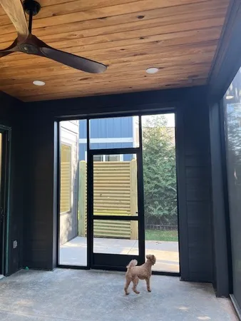 a house view with a outdoor space