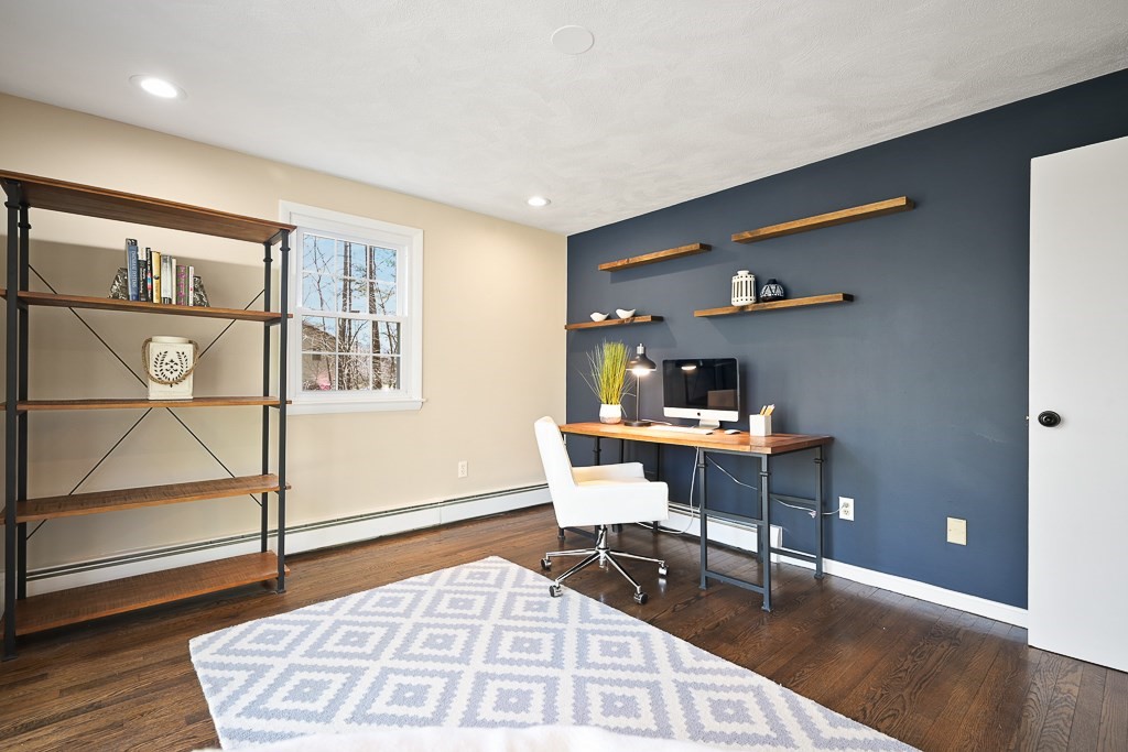 28 Hadley Road Sudbury, MA 01776 - Photo 13 of 30 a workspace with wooden floor
