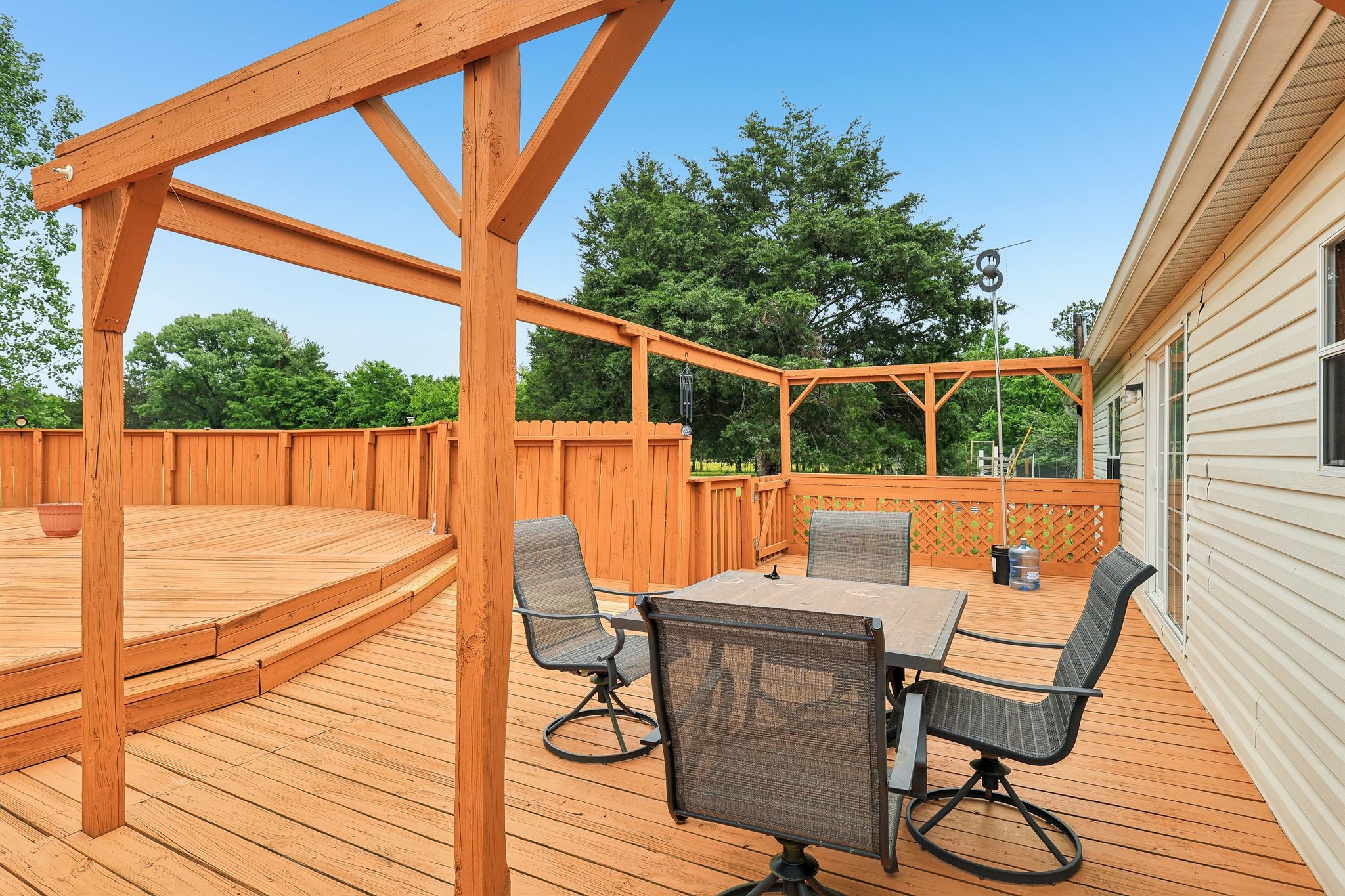 12056 Newtown Road Rockvale, TN 37153 - Photo 54 of 65 a view of deck with chairs and wooden floor
