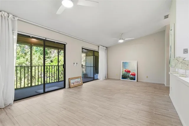 a view of an empty room