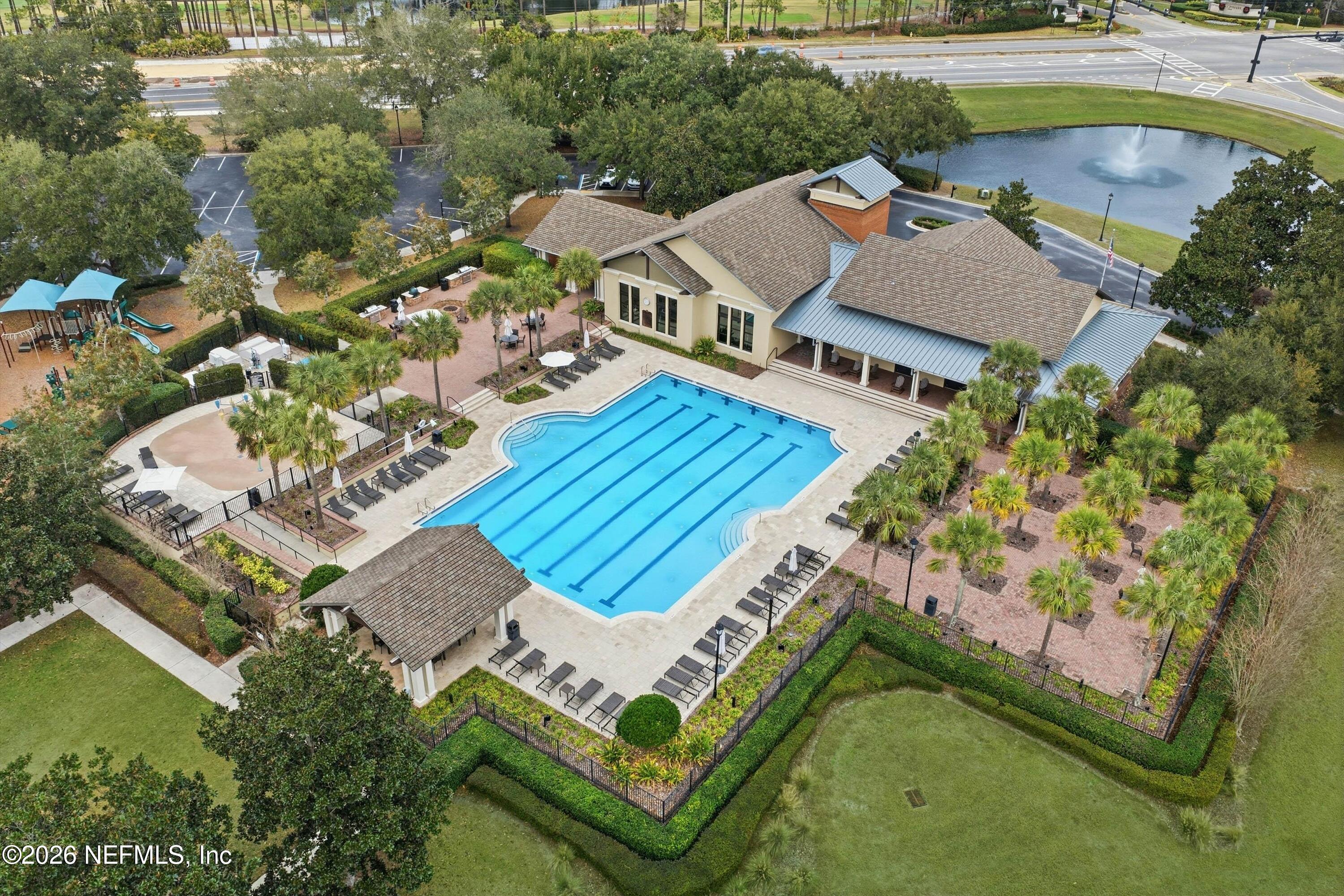 628 Pelham Road St. Augustine, FL 32092 - Photo 54 of 56 an aerial view of a house with a garden