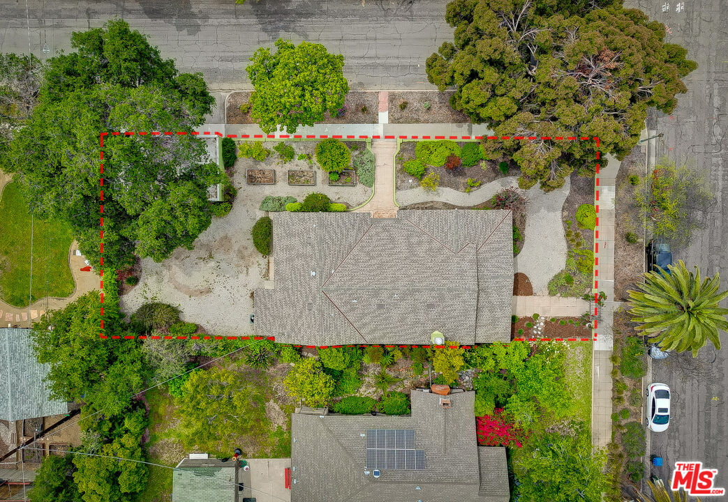 1204 Bresee Avenue Pasadena, CA 91104 - Photo 29 of 31 an aerial view of a house with a yard and garden