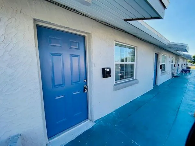 a view of an entryway of a house
