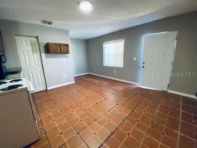 a view of a livingroom with a flat screen tv