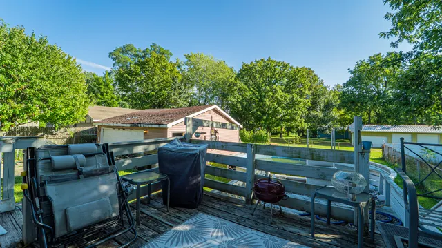 a view of an outdoor sitting area