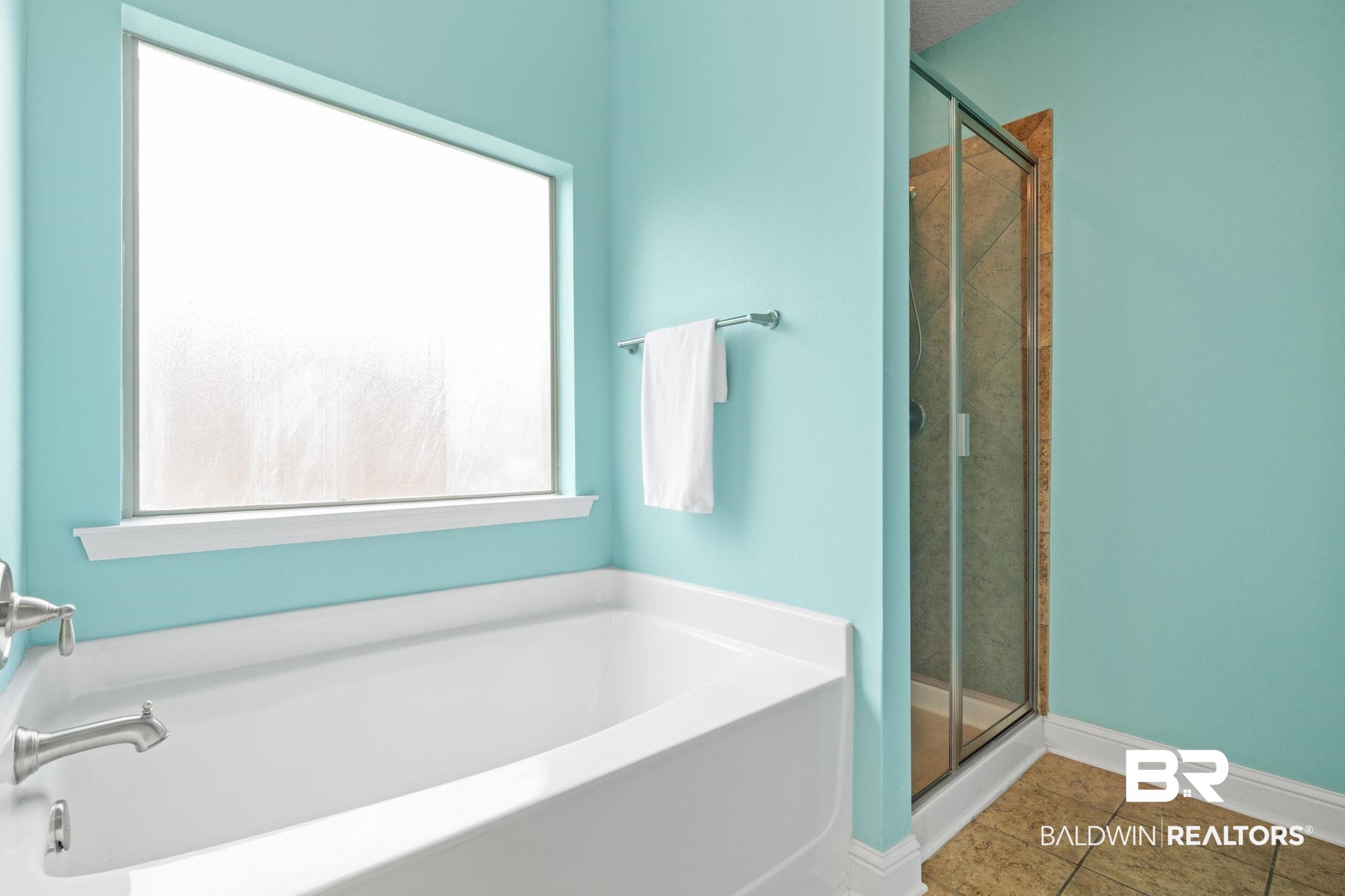 2554 Masters Court Mobile, AL 36618 - Photo 21 of 35 Full bathroom featuring a shower stall, a bath, and plenty of natural light