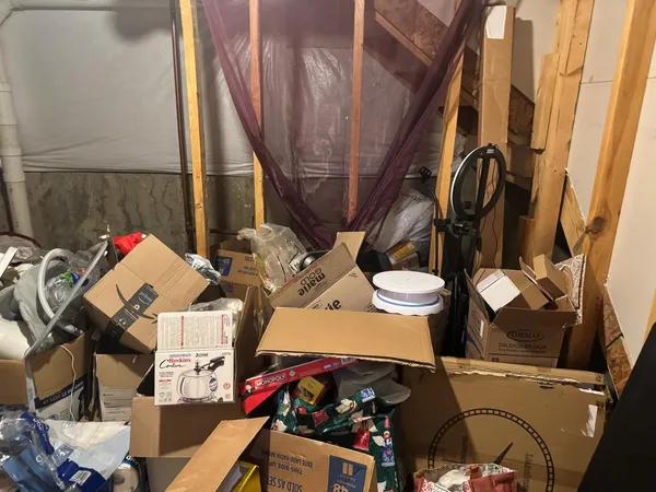 a view of storage and utility room