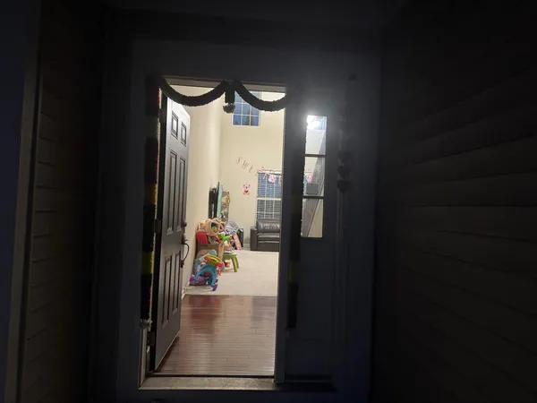 a view of a hallway with interior of the house