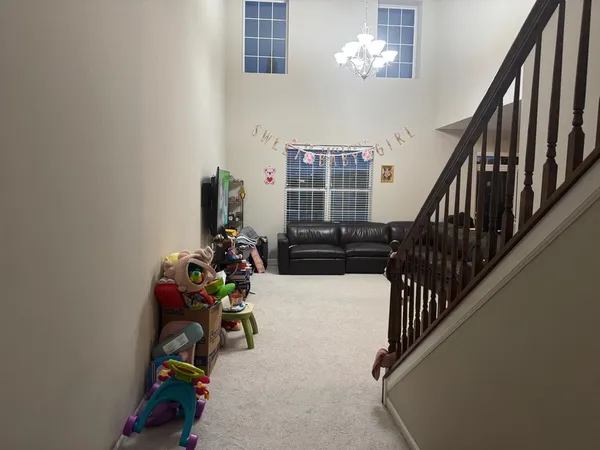 a view of a hallway with interior of the house