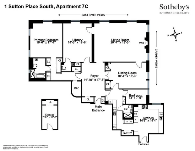 $4,350,000 | 1 Sutton Place South, Unit 7C | Sutton Place