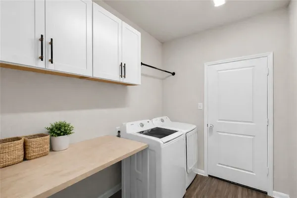 a room with storage and utility