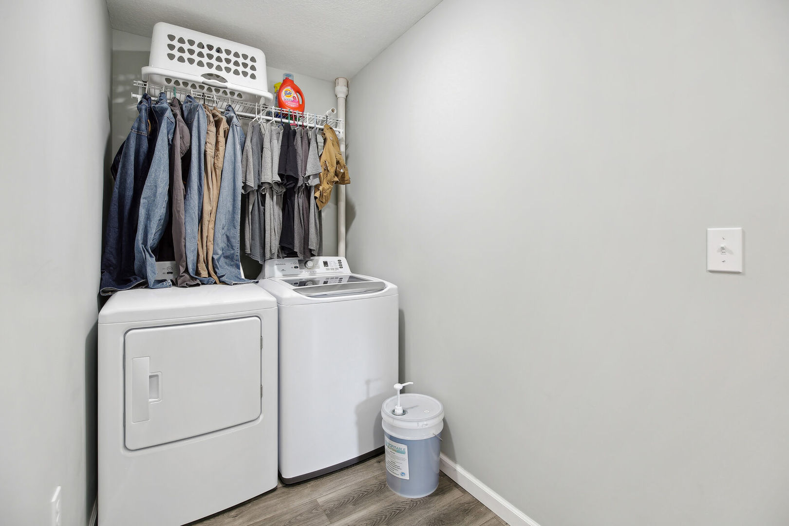 119 South Maple Street Paxton, IL 60957 - Photo 17 of 22 a view of storage and utility room with dryer and washer