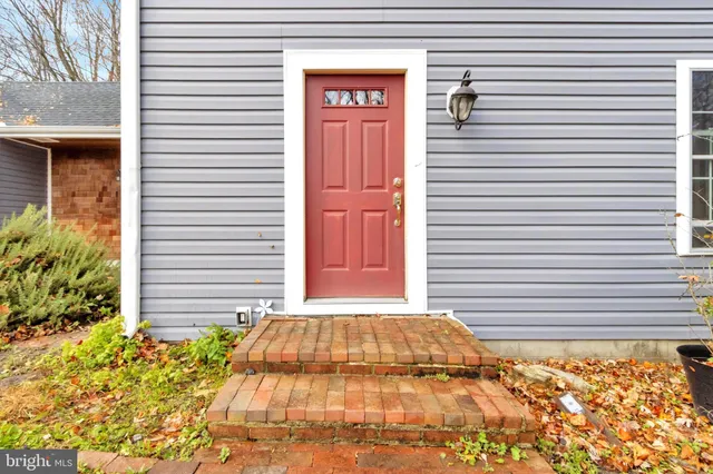 a view of a entryway door front of house