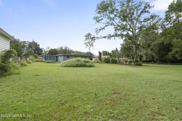 a house view with a garden space