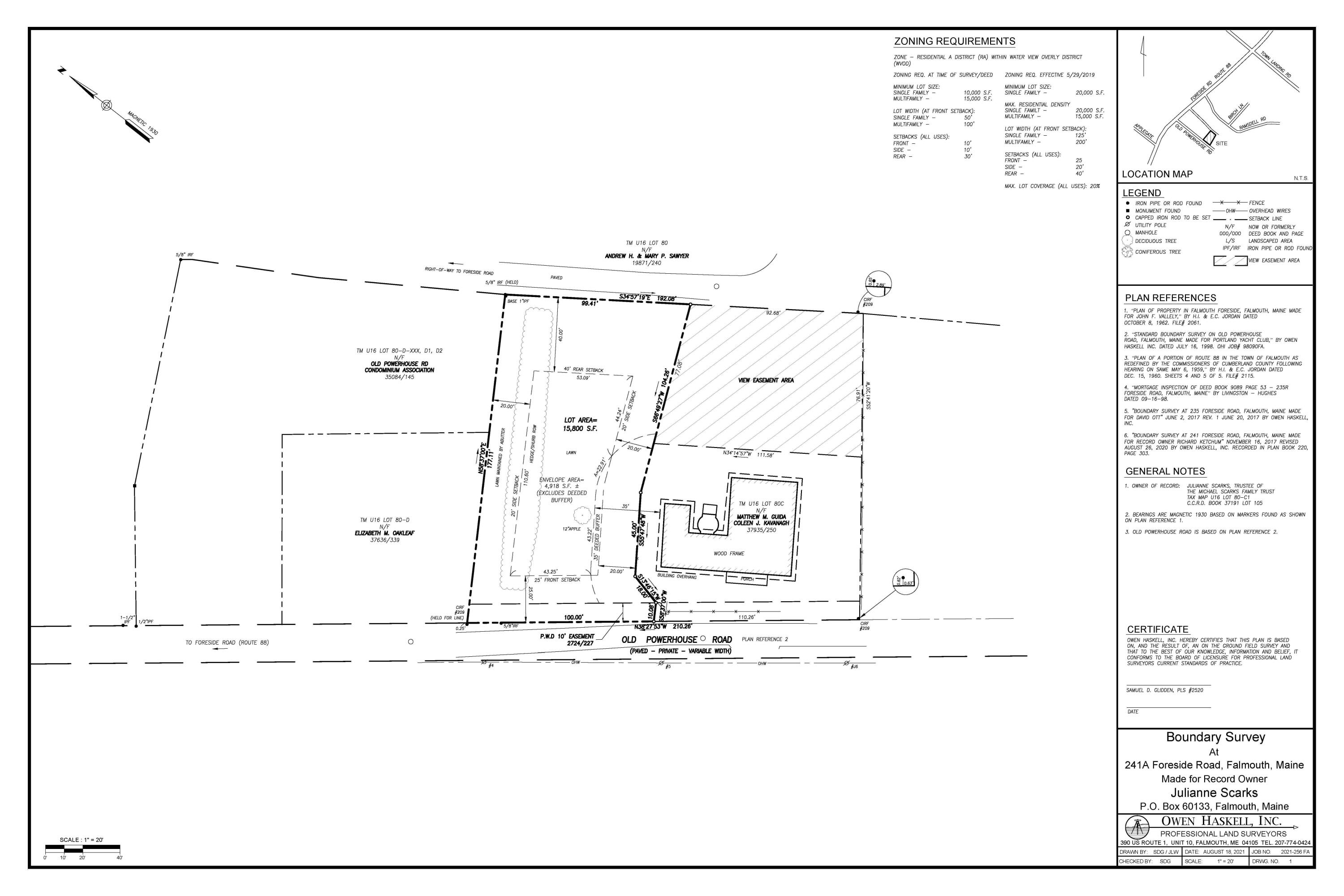 241 A Foreside Road Falmouth, ME 04105 - Photo 1 of 1 241A Foreside Rd_New Survey