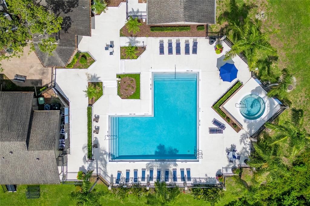 627 Dory Lane, Unit 304 Altamonte Springs, FL 32714 - Photo 6 of 28 an aerial view of residential house with outdoor space and swimming pool