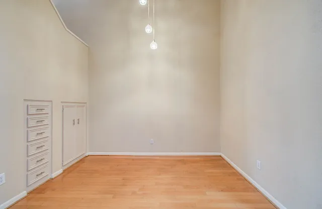 a view of an empty room