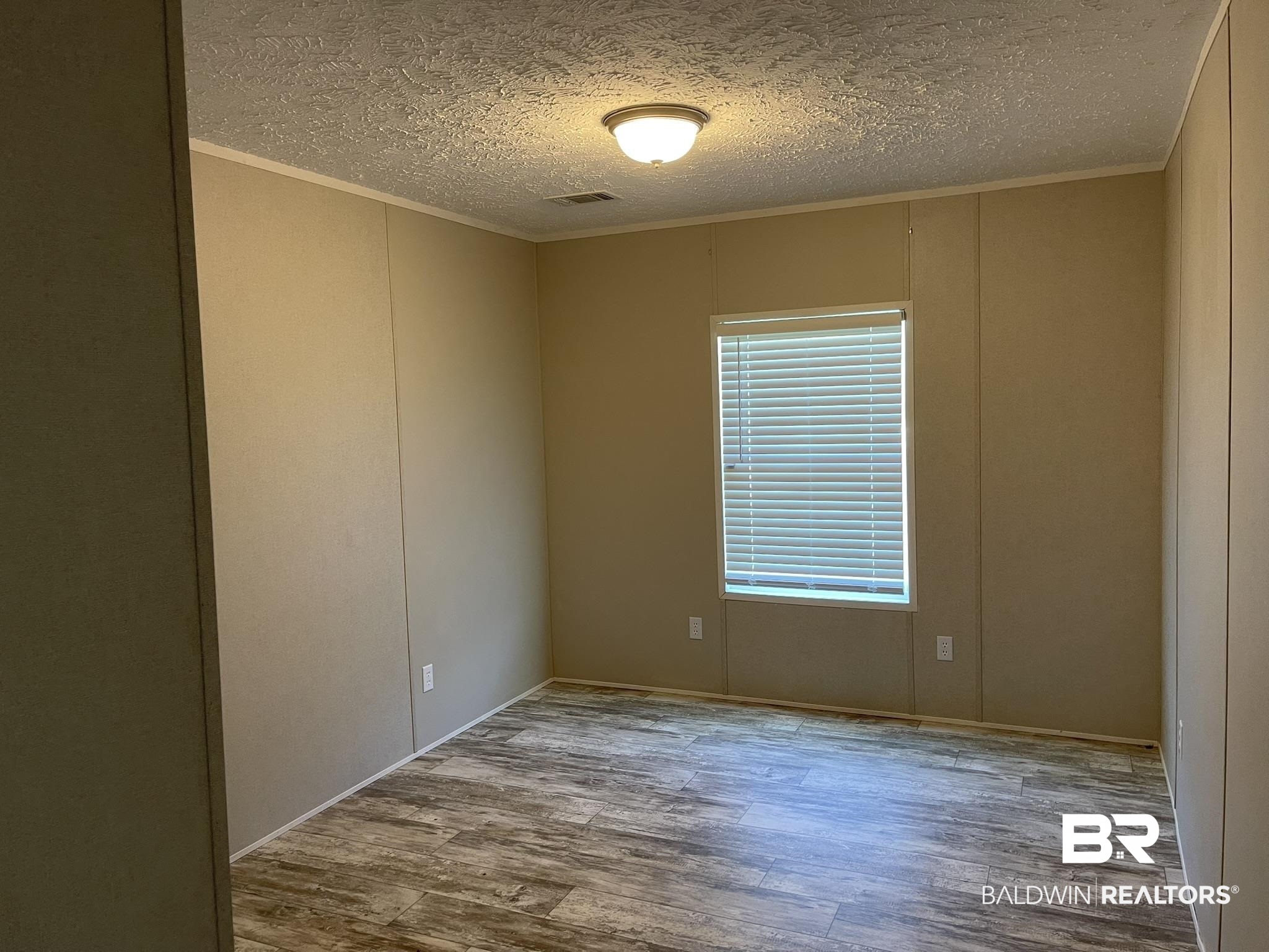 16802 County Road 87 Elberta, AL 36530 - Photo 14 of 19 Empty room featuring wood finished floors, ornamental molding, and a textured ceiling