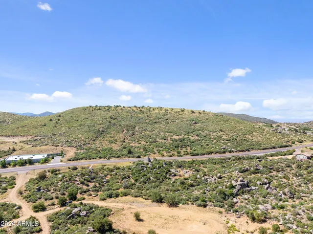 a view of a city and mountains