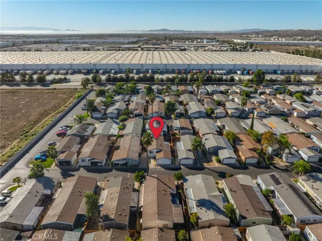 an aerial view of multiple house
