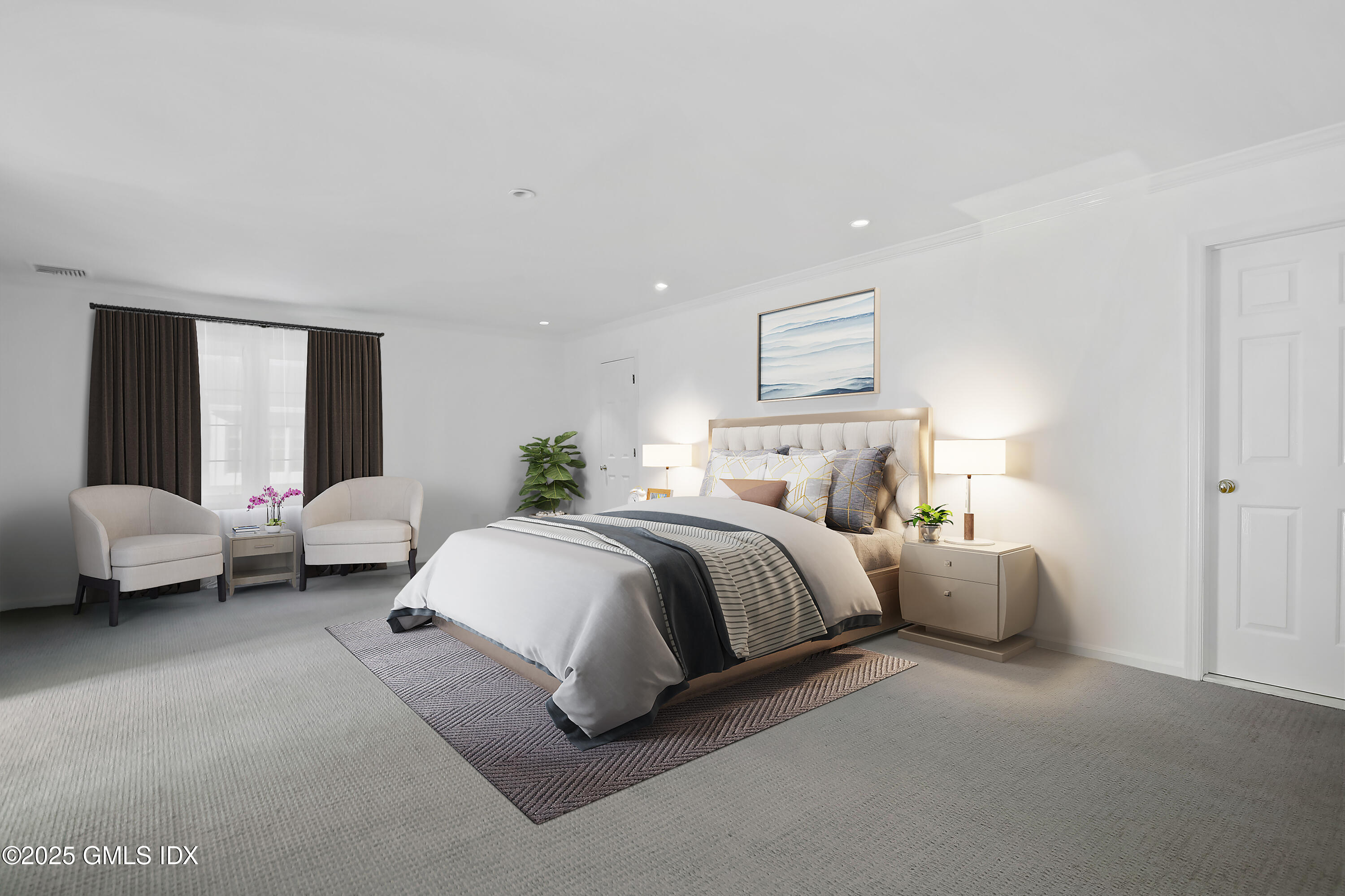 73 Weaver Street, Unit 4 Greenwich, CT 06831 - Photo 13 of 30 a spacious bedroom with a bed and window