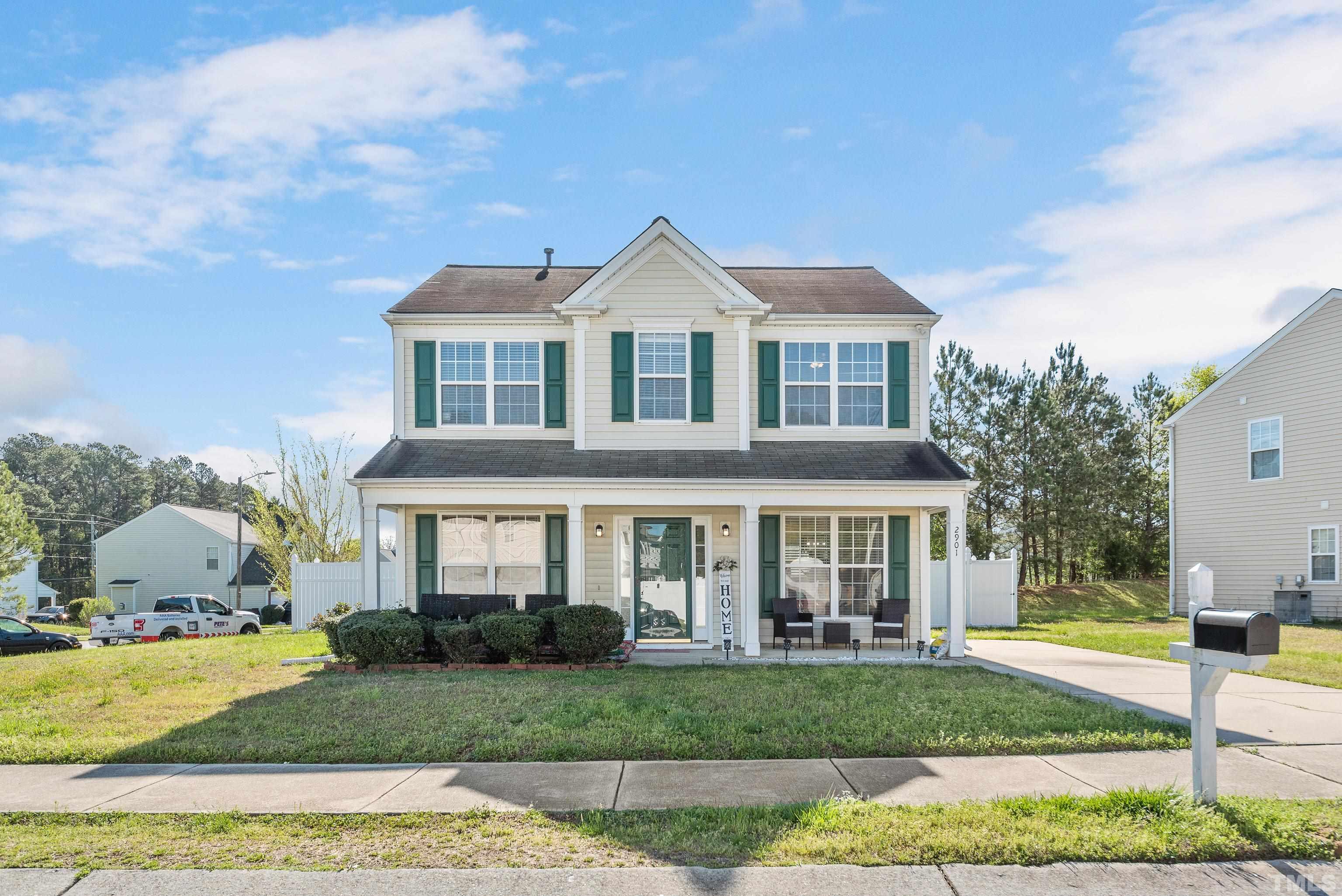 2901 Ranburne Drive Raleigh, NC 27610 - Photo 1 of 29 a front view of a house with a yard