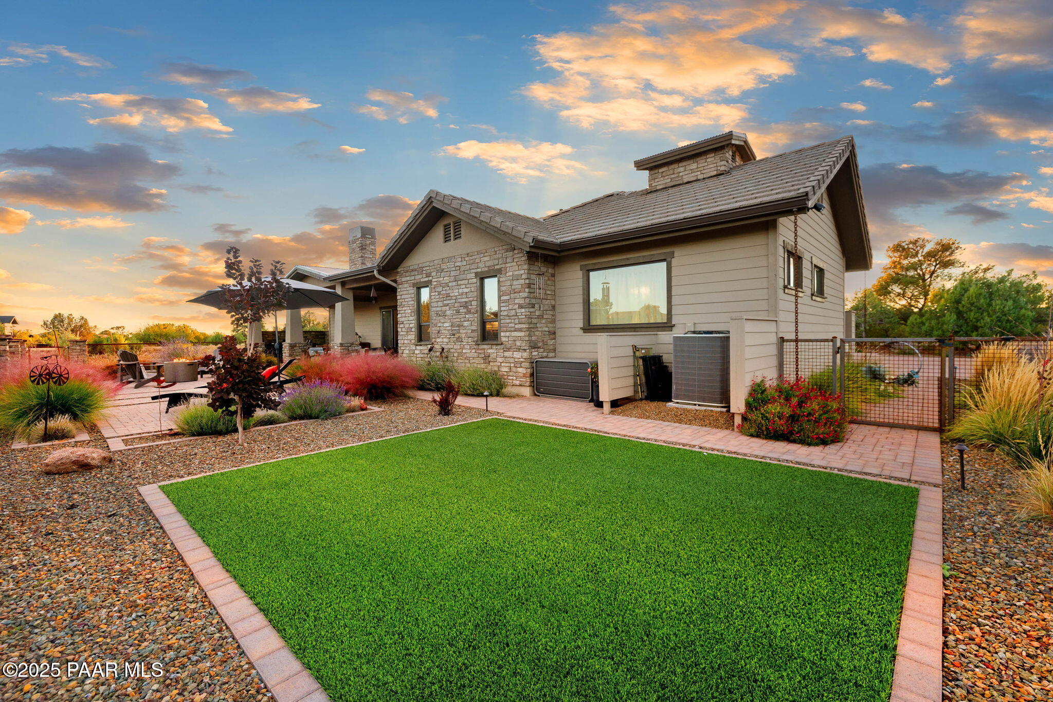 15505 North Double Adobe Road Prescott, AZ 86305 - Photo 54 of 84 a view of a house with a backyard and a patio