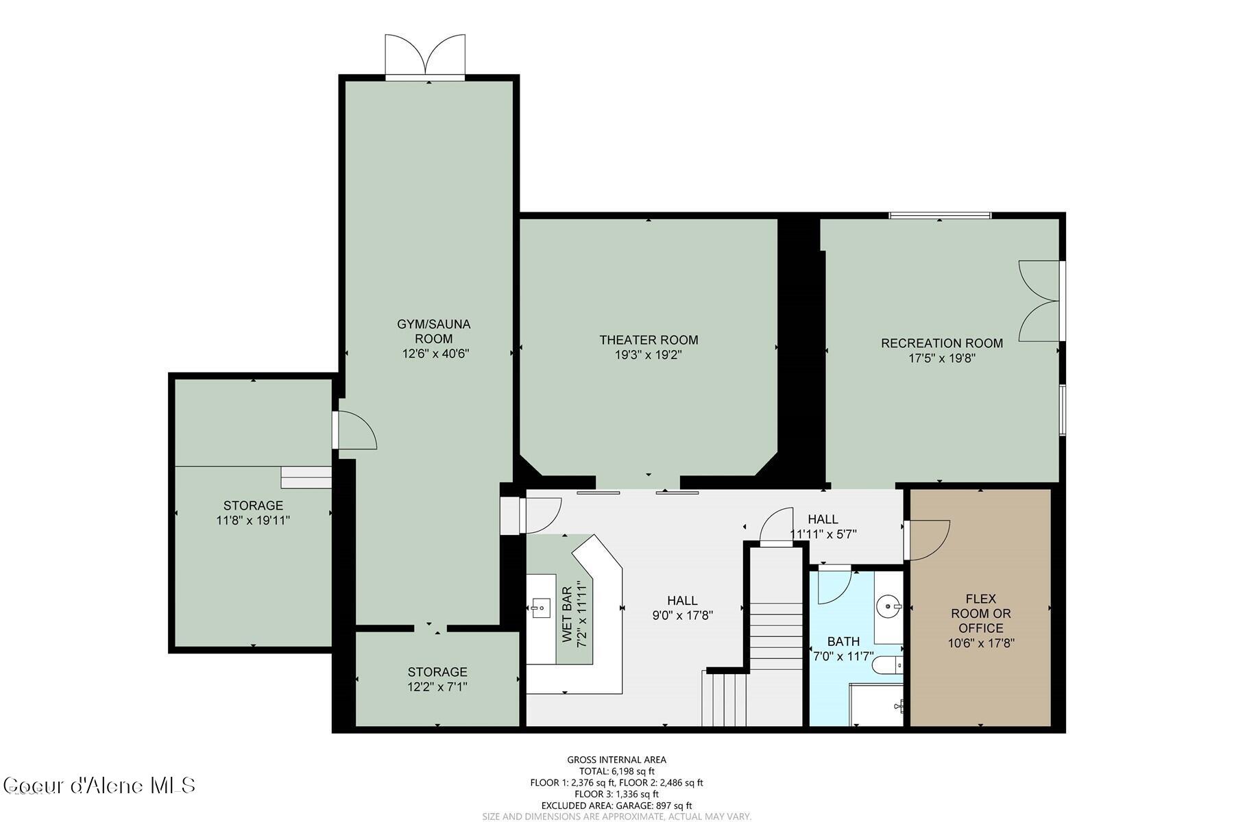 1238 North Reynolds Road Coeur D'Alene, ID 83814 - Photo 65 of 67 Lower Level Floor Plan