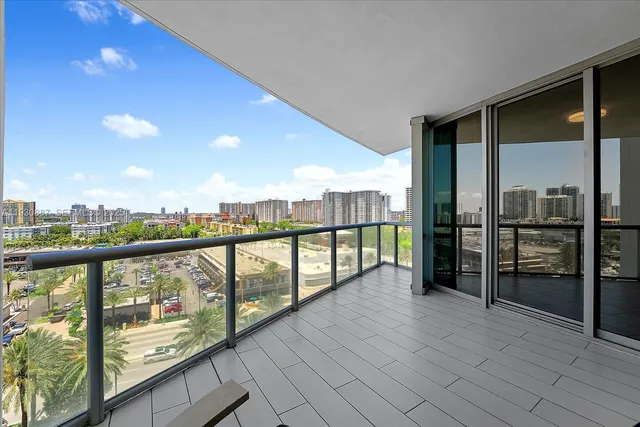 a view of railway station from a balcony
