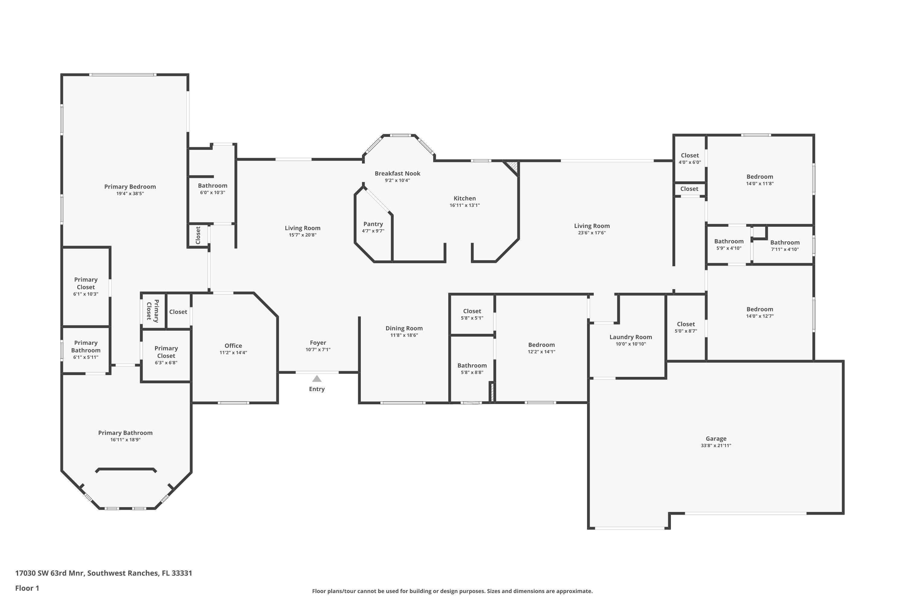 17030 Southwest 63rd Manor Southwest Ranches, FL 33331 - Photo 44 of 44 Floor Plan