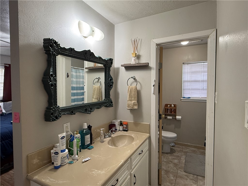 1213 Ridgefield Circle South College Station, TX 77840 - Photo 19 of 25 a bathroom with a sink vanity and a mirror