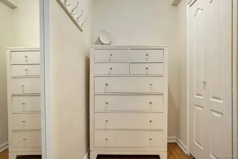 wooden view of a closet