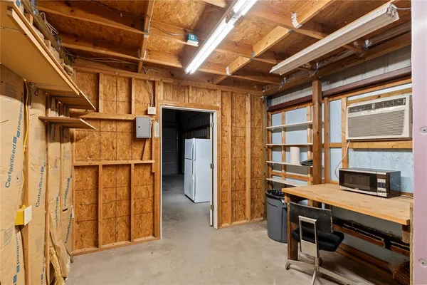 a view of a storage & utility room