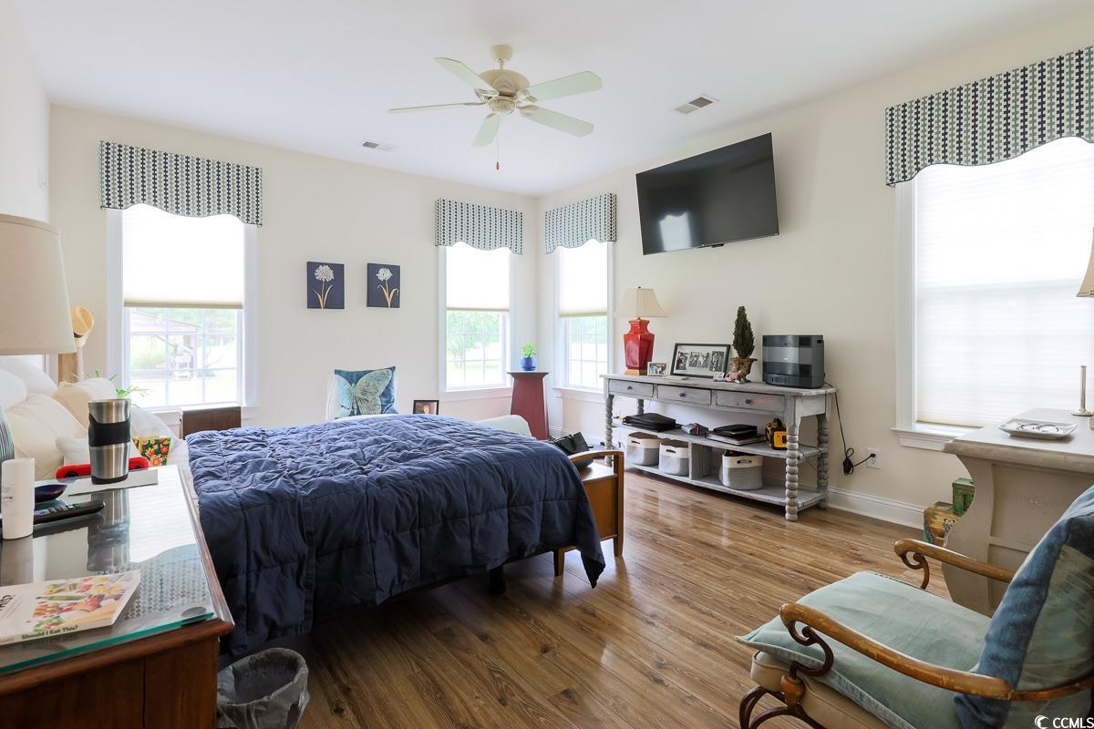 5900 Pope Martin Road Conway, SC 29527 - Photo 12 of 31 Bedroom with wood finished floors and a ceiling fan
