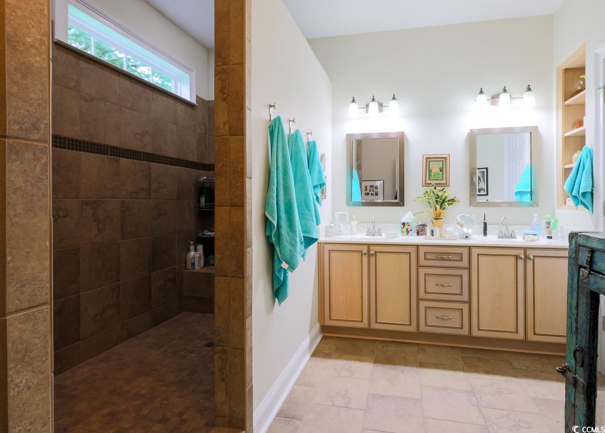 5900 Pope Martin Road Conway, SC 29527 - Photo 14 of 31 Full bath featuring double vanity and a walk in shower