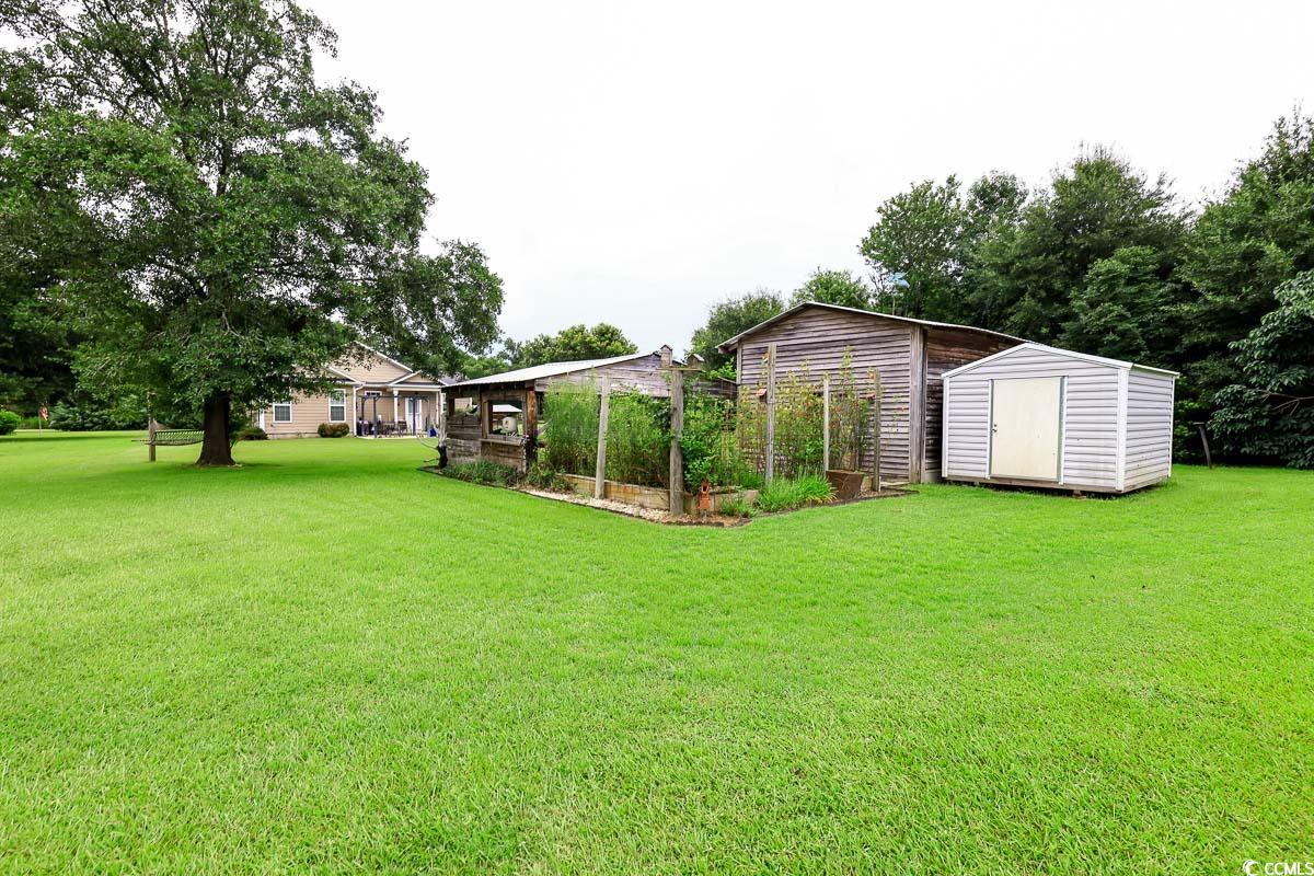 5900 Pope Martin Road Conway, SC 29527 - Photo 29 of 31 View of green lawn featuring a storage shed