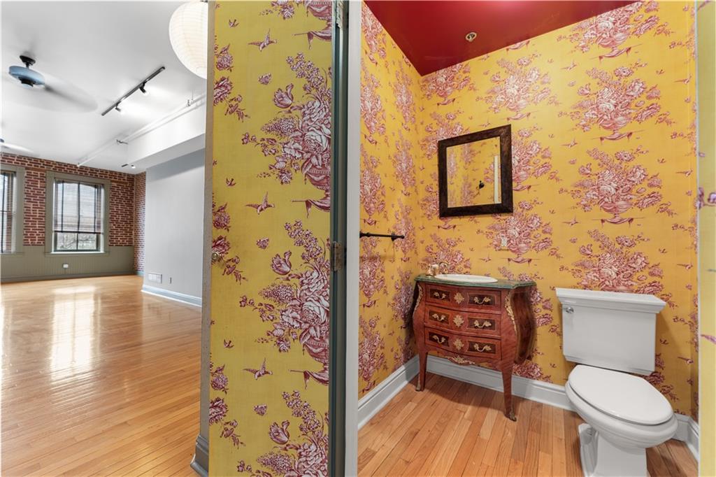 3501 Butler Street, Unit 2A Pittsburgh, PA 15201 - Photo 9 of 22 Eclectic powder room!