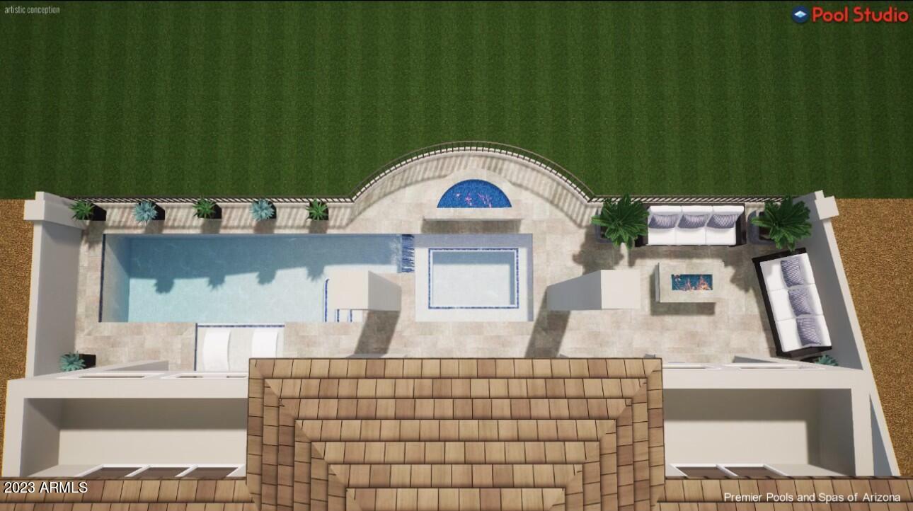 7425 East Gainey Ranch Road, Unit 22 Scottsdale, AZ 85258 - Photo 35 of 35 Pool Rendering - if desired