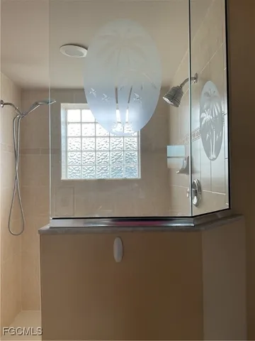 a close view of sliding glass door