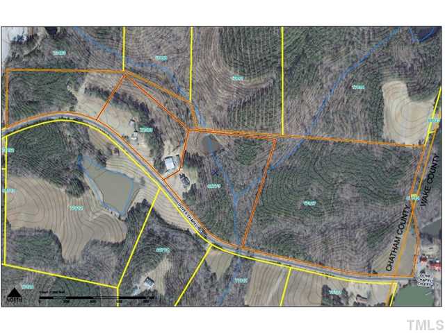 Olives Chapel Road, Unit D Apex, NC 27502 - Photo 4 of 10 CHATHAM GIS MAP WHERE THE RIGHT HAND LOT HAS BEEN SOLD WITH 15 ACRES REMAINING.THIS IS A BEAUTIFUL LOT WITH MATURE TREES AND NICE CREEK. LOT CAN ACCOMODATE HOME WITH WALK OUT BASEMENT.
