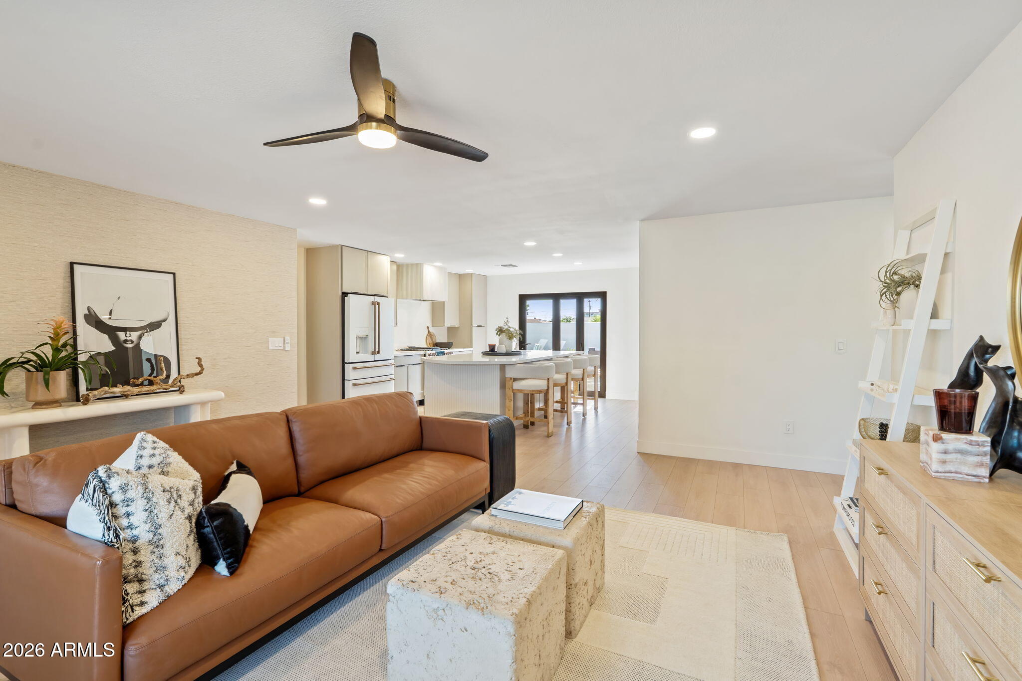 7255 East Coronado Road Scottsdale, AZ 85257 - Photo 54 of 55 a living room with furniture and kitchen view