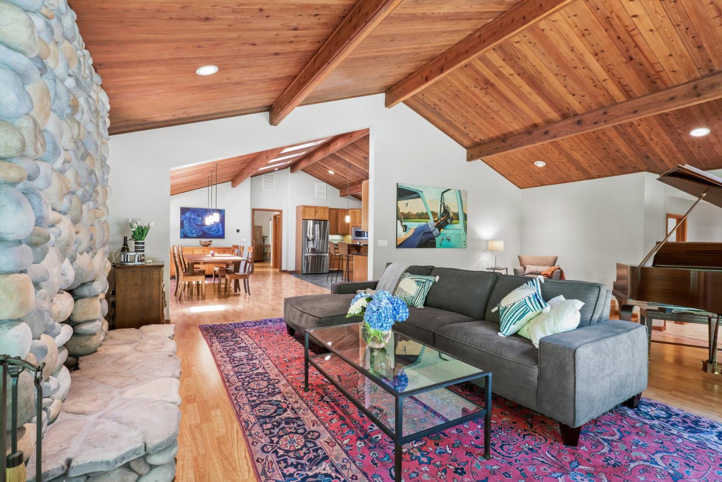 111 Carter Road Santa Cruz, CA 95060 - Photo 12 of 64 a living room with furniture and a rug