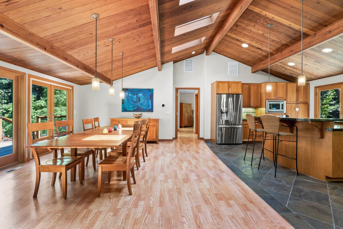 111 Carter Road Santa Cruz, CA 95060 - Photo 14 of 64 a view of a dining room with furniture window and wooden floor