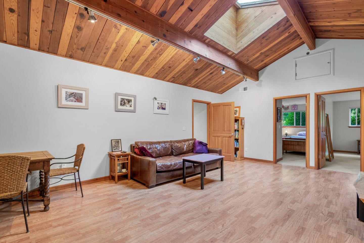 111 Carter Road Santa Cruz, CA 95060 - Photo 35 of 64 a living room with furniture and a wooden floor