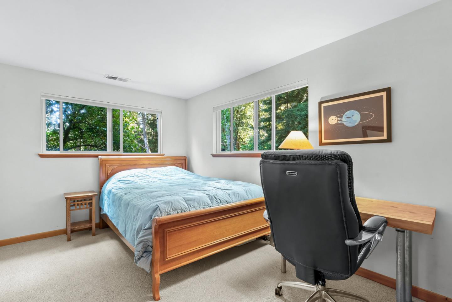 111 Carter Road Santa Cruz, CA 95060 - Photo 38 of 64 a bedroom with a bed and a window