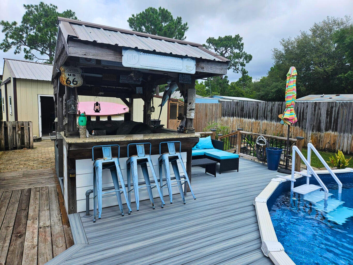 Backyard Bar & Pool